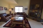 Comfy Living Room with Gas Fireplace, Flat Screen T.V and all New Furniture 
